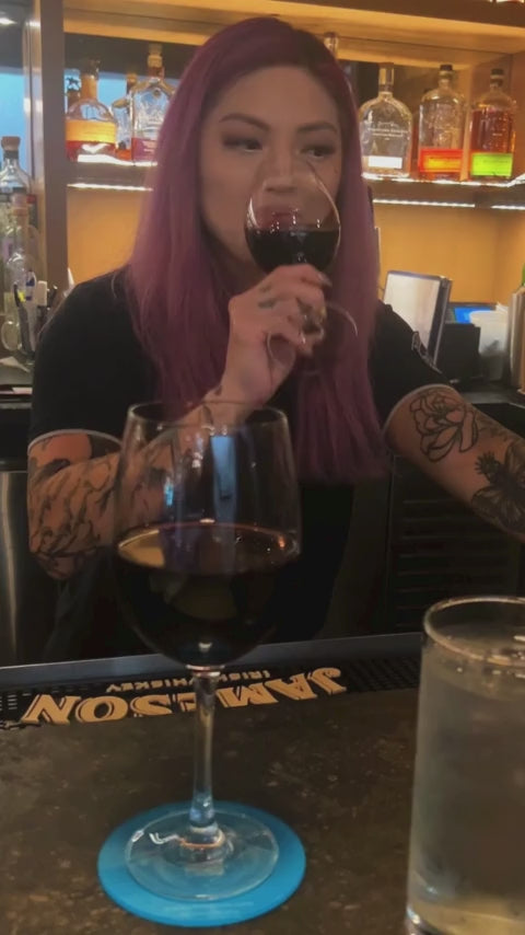 Female bartended tries BOCE challenge with wine and cannot believe the results